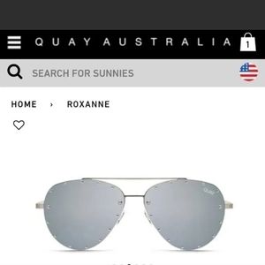 Quay Australia Sold Out Silver Studded Roxanne Sunglasses